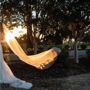 Classic chapel length veil